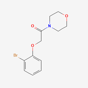 molecular formula C12H14BrNO3 B5555909 4-[(2-溴苯氧基)乙酰基]吗啉 