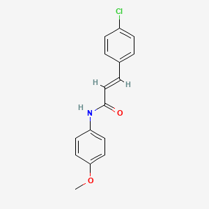 molecular formula C16H14ClNO2 B5555936 3-(4-chlorophenyl)-N-(4-methoxyphenyl)acrylamide 