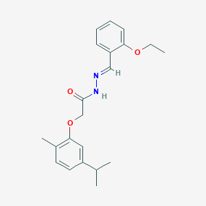 molecular formula C21H26N2O3 B5555973 N'-(2-乙氧基亚苄基)-2-(5-异丙基-2-甲基苯氧基)乙酰肼 CAS No. 302909-70-2