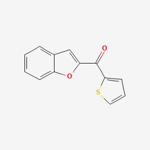 molecular formula C13H8O2S B5555996 1-benzofuran-2-yl(2-thienyl)methanone 