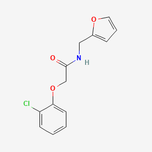 molecular formula C13H12ClNO3 B5556007 2-(2-氯苯氧基)-N-(2-呋喃基甲基)乙酰胺 