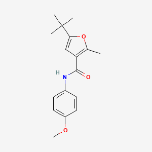 molecular formula C17H21NO3 B5556029 5-tert-butyl-N-(4-methoxyphenyl)-2-methyl-3-furamide 