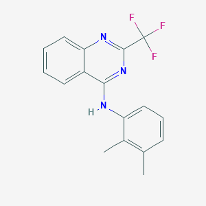 molecular formula C17H14F3N3 B5556061 N-(2,3-dimethylphenyl)-2-(trifluoromethyl)-4-quinazolinamine 