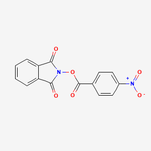 molecular formula C15H8N2O6 B5556079 2-[(4-nitrobenzoyl)oxy]-1H-isoindole-1,3(2H)-dione 