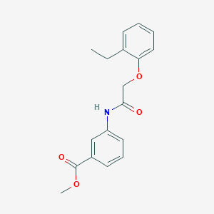 molecular formula C18H19NO4 B5556115 methyl 3-{[(2-ethylphenoxy)acetyl]amino}benzoate 
