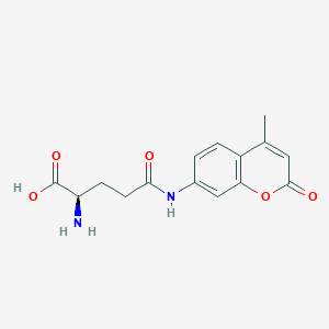 B555612 (2R)-2-amino-5-[(4-methyl-2-oxochromen-7-yl)amino]-5-oxopentanoic acid CAS No. 201851-56-1
