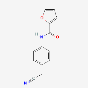 molecular formula C13H10N2O2 B5556135 N-[4-(cyanomethyl)phenyl]-2-furamide 