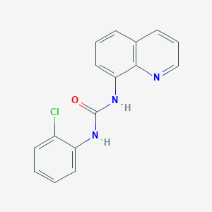 molecular formula C16H12ClN3O B5556143 N-(2-chlorophenyl)-N'-8-quinolinylurea 
