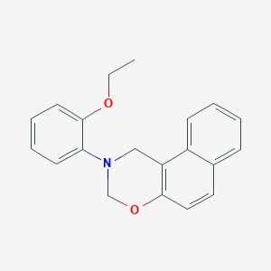 molecular formula C20H19NO2 B5556252 2-(2-乙氧基苯基)-2,3-二氢-1H-萘并[1,2-e][1,3]恶嗪 
