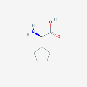 molecular formula C7H13NO2 B555626 (R)-2-氨基-2-环戊基乙酸 CAS No. 2521-86-0