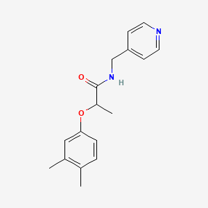 molecular formula C17H20N2O2 B5556277 2-(3,4-dimethylphenoxy)-N-(4-pyridinylmethyl)propanamide 