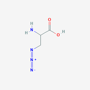 molecular formula C3H6N4O2 B555631 D-丙氨酸，3-叠氮基- CAS No. 105928-88-9