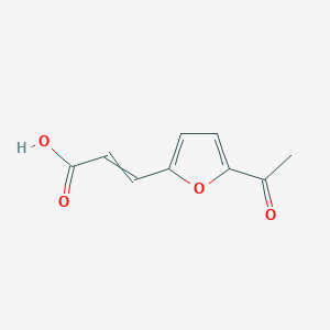 molecular formula C9H8O4 B055564 3-(5-Acetyl-2-furyl)acrylic acid CAS No. 111252-36-9