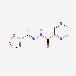 molecular formula C10H8N4O2 B5556421 N'-(2-furylmethylene)-2-pyrazinecarbohydrazide 