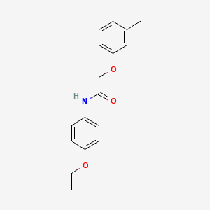 molecular formula C17H19NO3 B5556434 N-(4-ethoxyphenyl)-2-(3-methylphenoxy)acetamide CAS No. 303122-26-1