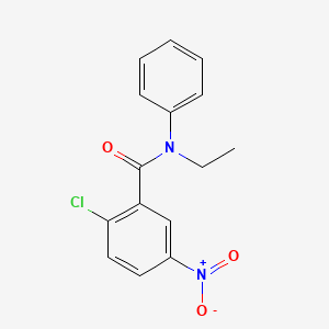 molecular formula C15H13ClN2O3 B5556516 2-氯-N-乙基-5-硝基-N-苯甲酰苯胺 
