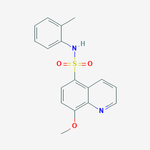 8-methoxy-N-(2-methylphenyl)quinoline-5-sulfonamide