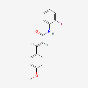 molecular formula C16H14FNO2 B5556741 N-(2-fluorophenyl)-3-(4-methoxyphenyl)acrylamide 