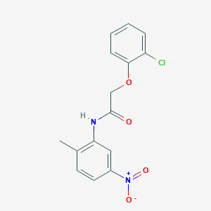 molecular formula C15H13ClN2O4 B5556865 2-(2-氯苯氧基)-N-(2-甲基-5-硝基苯基)乙酰胺 