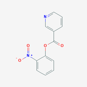 molecular formula C12H8N2O4 B5556919 2-nitrophenyl nicotinate 