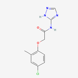 molecular formula C11H11ClN4O2 B5557184 2-(4-氯-2-甲基苯氧基)-N-4H-1,2,4-三唑-3-基乙酰胺 CAS No. 91192-94-8