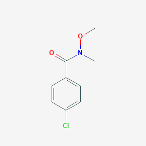 molecular formula C9H10ClNO2 B055572 4-氯-N-甲氧基-N-甲基苯甲酰胺 CAS No. 122334-37-6