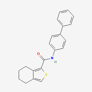 molecular formula C21H19NOS B5557201 N-biphenyl-4-yl-4,5,6,7-tetrahydro-2-benzothiophene-1-carboxamide 