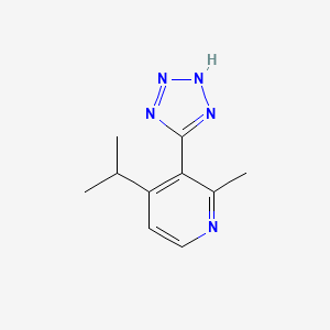 molecular formula C10H13N5 B5557277 4-异丙基-2-甲基-3-(2H-四唑-5-基)吡啶 