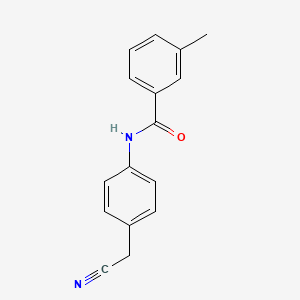 molecular formula C16H14N2O B5557278 N-[4-(氰甲基)苯基]-3-甲基苯甲酰胺 CAS No. 663937-55-1