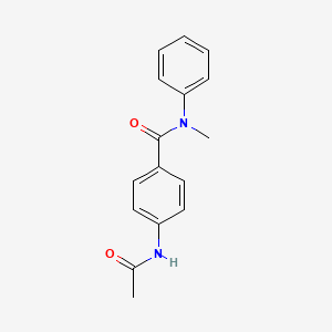 molecular formula C16H16N2O2 B5557336 4-(acetylamino)-N-methyl-N-phenylbenzamide 