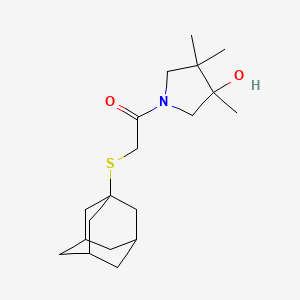1-[(1-adamantylthio)acetyl]-3,4,4-trimethylpyrrolidin-3-ol