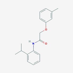 molecular formula C18H21NO2 B5557439 N-(2-isopropylphenyl)-2-(3-methylphenoxy)acetamide 
