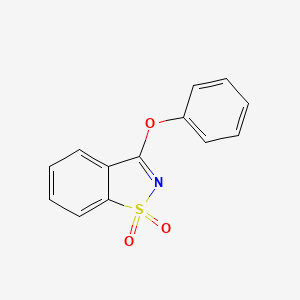 molecular formula C13H9NO3S B5557471 3-phenoxy-1,2-benzisothiazole 1,1-dioxide 