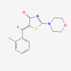 molecular formula C15H16N2O2S B5557476 5-(2-methylbenzylidene)-2-(4-morpholinyl)-1,3-thiazol-4(5H)-one 