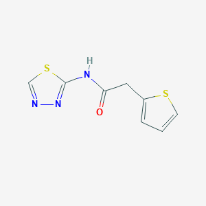 molecular formula C8H7N3OS2 B5557510 N-1,3,4-噻二唑-2-基-2-(2-噻吩基)乙酰胺 