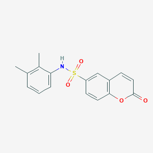 molecular formula C17H15NO4S B5557567 N-(2,3-dimethylphenyl)-2-oxo-2H-chromene-6-sulfonamide 