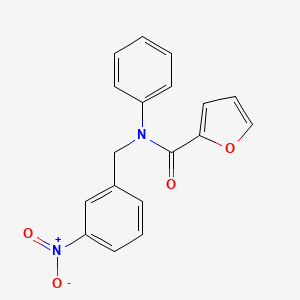 molecular formula C18H14N2O4 B5557603 N-(3-硝基苄基)-N-苯基-2-呋喃酰胺 
