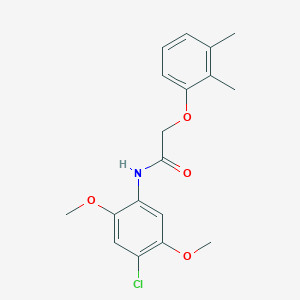 molecular formula C18H20ClNO4 B5557738 N-(4-chloro-2,5-dimethoxyphenyl)-2-(2,3-dimethylphenoxy)acetamide 