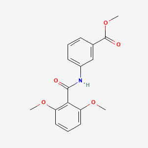 molecular formula C17H17NO5 B5557812 methyl 3-[(2,6-dimethoxybenzoyl)amino]benzoate 