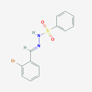 molecular formula C13H11BrN2O2S B5557829 N'-(2-溴苯亚甲基)苯磺酰肼 