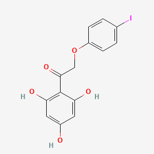 molecular formula C14H11IO5 B5557861 2-(4-碘苯氧基)-1-(2,4,6-三羟基苯基)乙酮 