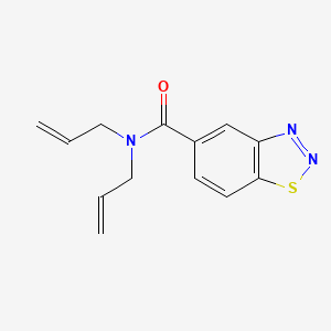 molecular formula C13H13N3OS B5557969 N,N-二烯丙基-1,2,3-苯并噻二唑-5-羧酰胺 