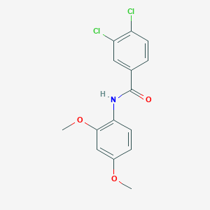 molecular formula C15H13Cl2NO3 B5557983 3,4-dichloro-N-(2,4-dimethoxyphenyl)benzamide 