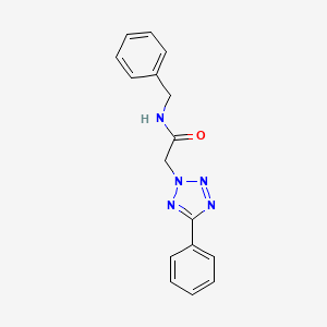 molecular formula C16H15N5O B5558027 N-benzyl-2-(5-phenyl-2H-tetrazol-2-yl)acetamide 
