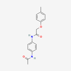 molecular formula C17H18N2O3 B5558035 N-[4-(acetylamino)phenyl]-2-(4-methylphenoxy)acetamide 