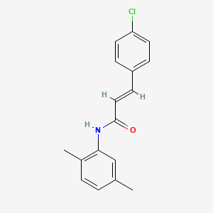 molecular formula C17H16ClNO B5558070 3-(4-氯苯基)-N-(2,5-二甲苯基)丙烯酰胺 