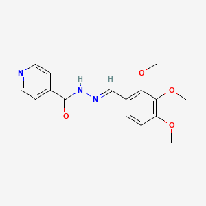 molecular formula C16H17N3O4 B5558102 N'-(2,3,4-trimethoxybenzylidene)isonicotinohydrazide 