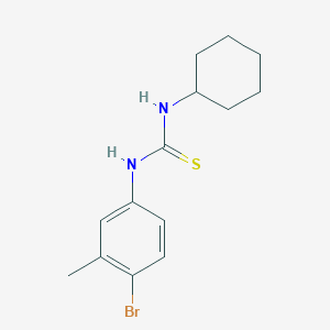 molecular formula C14H19BrN2S B5558123 N-(4-bromo-3-methylphenyl)-N'-cyclohexylthiourea 