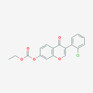 molecular formula C18H13ClO5 B5558183 3-(2-chlorophenyl)-4-oxo-4H-chromen-7-yl ethyl carbonate 