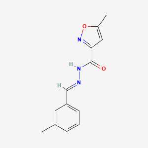 molecular formula C13H13N3O2 B5558189 5-methyl-N'-(3-methylbenzylidene)-3-isoxazolecarbohydrazide 